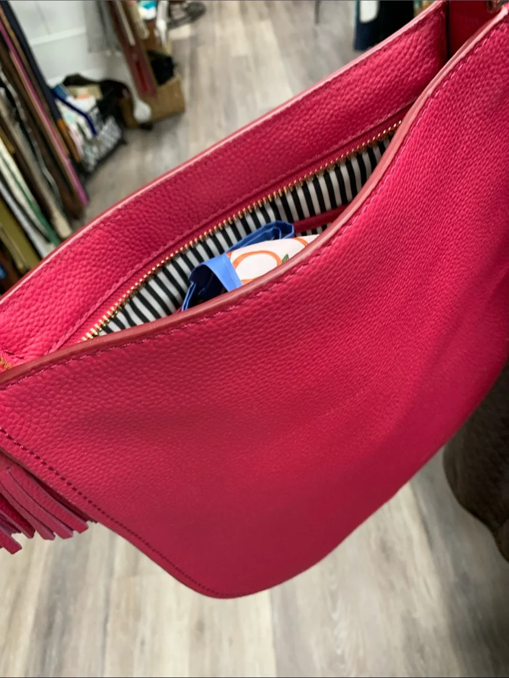 kate spade Hot Pink Pebbled Leather Crossbody